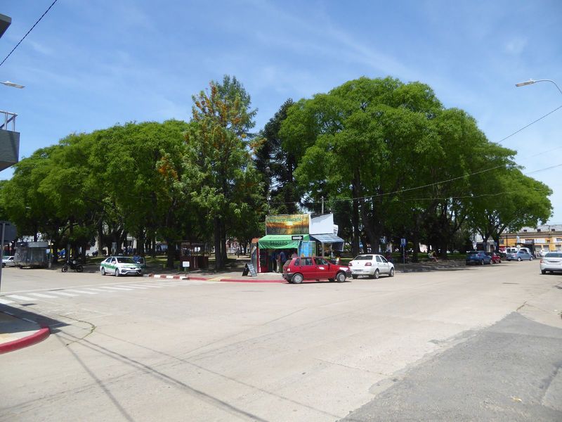 Here's the plaza of Sauce, a town between Suarez and Progresso.