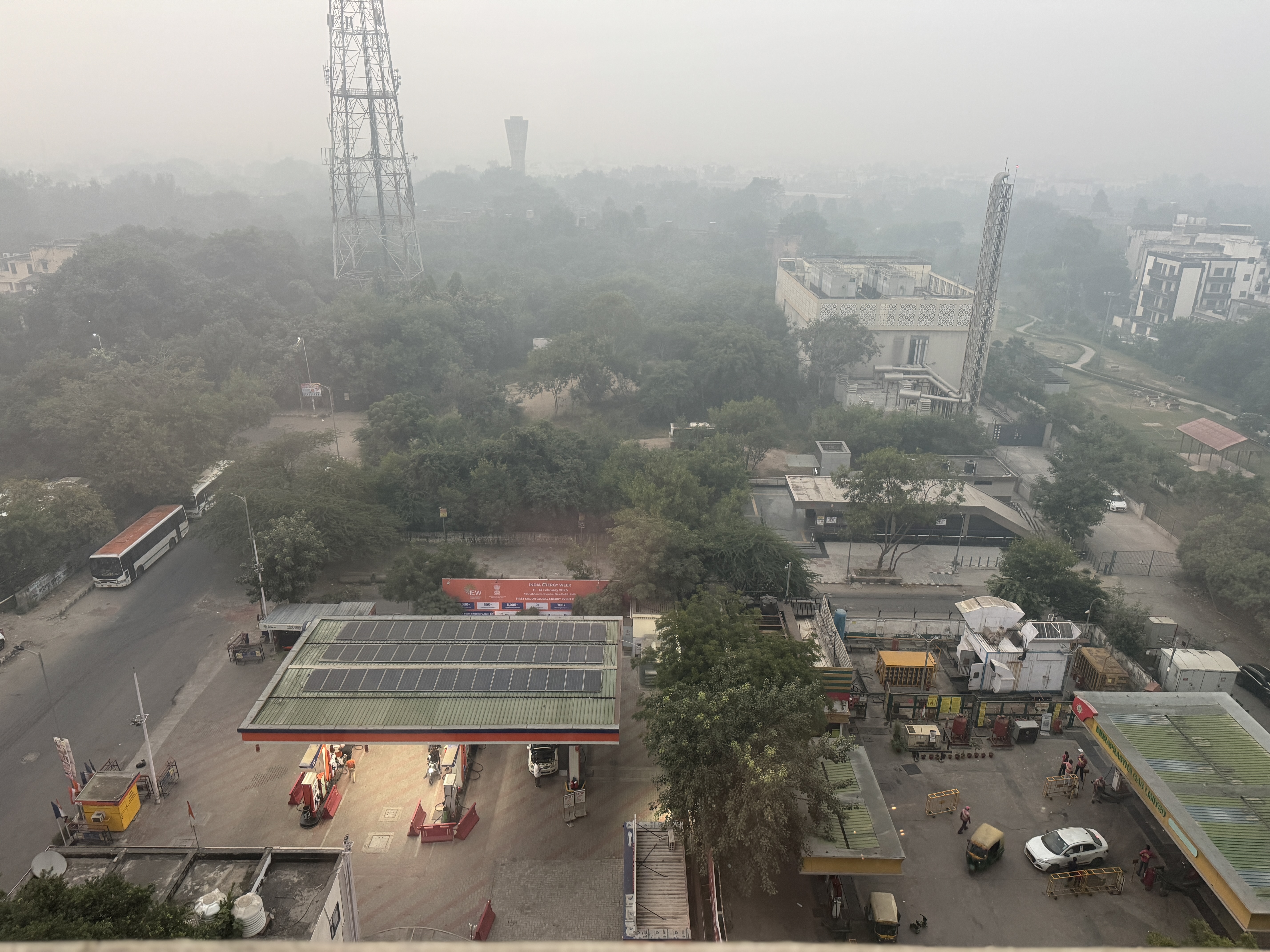 No, it's not fog.  The air-quality index is a bit over 300 today.