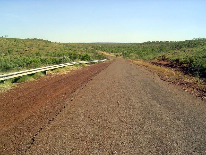 A glimpse of the wartime highway to Darwin, predecessor of the Stuart.