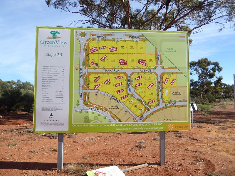 There are few if any new houses in Coolgardie, but it's a different story back in Kalgoorlie.