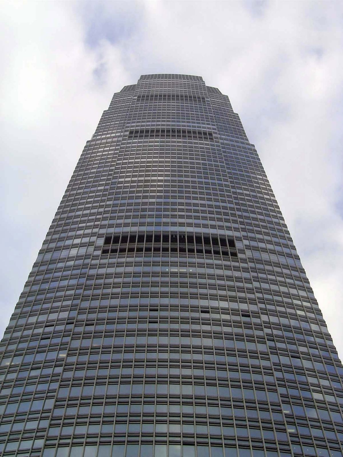 The tallest building in the preceding picture, this is the International Finance Centre's 2 IFC, designed by Cesar Pelli and chock full of b