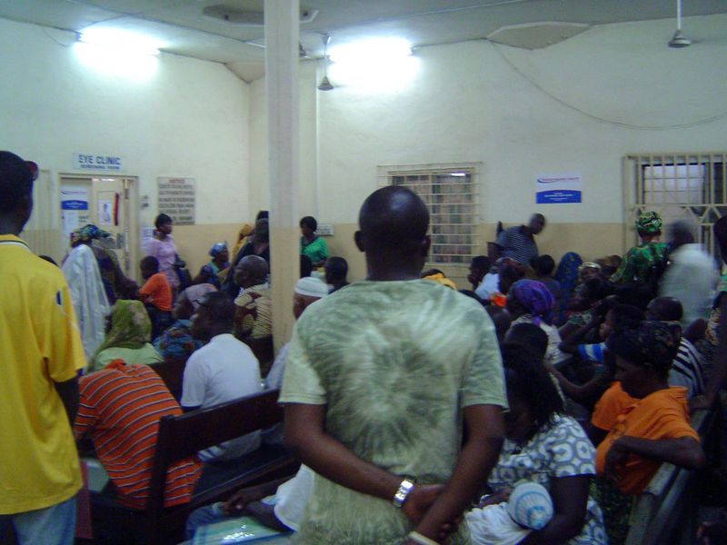 The hospital today, alas, though well-maintained is terrifically crowded.