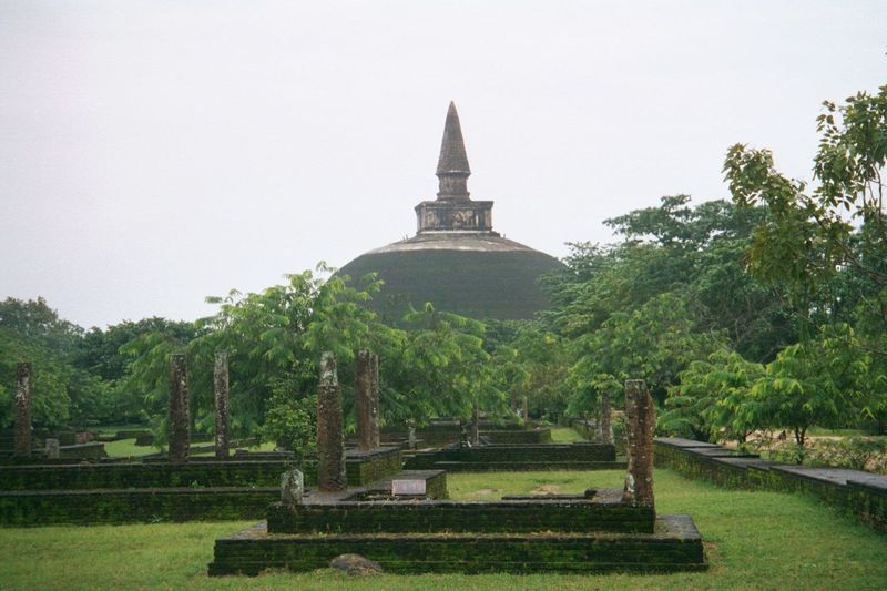 From a different angle. The site is crowded with the extensive but modest remains of monasteries.