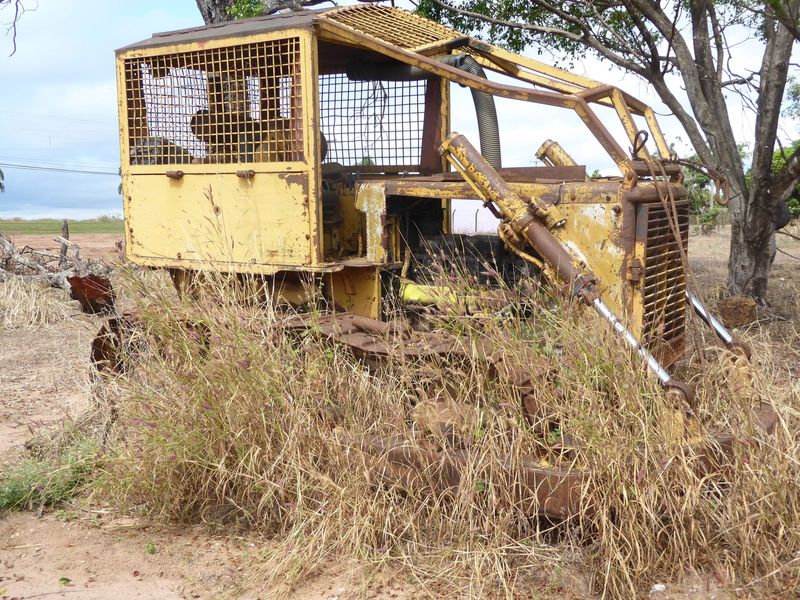 A 'dozer retired from the early days of land clearing.