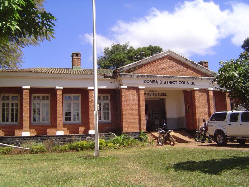 The local-government building.