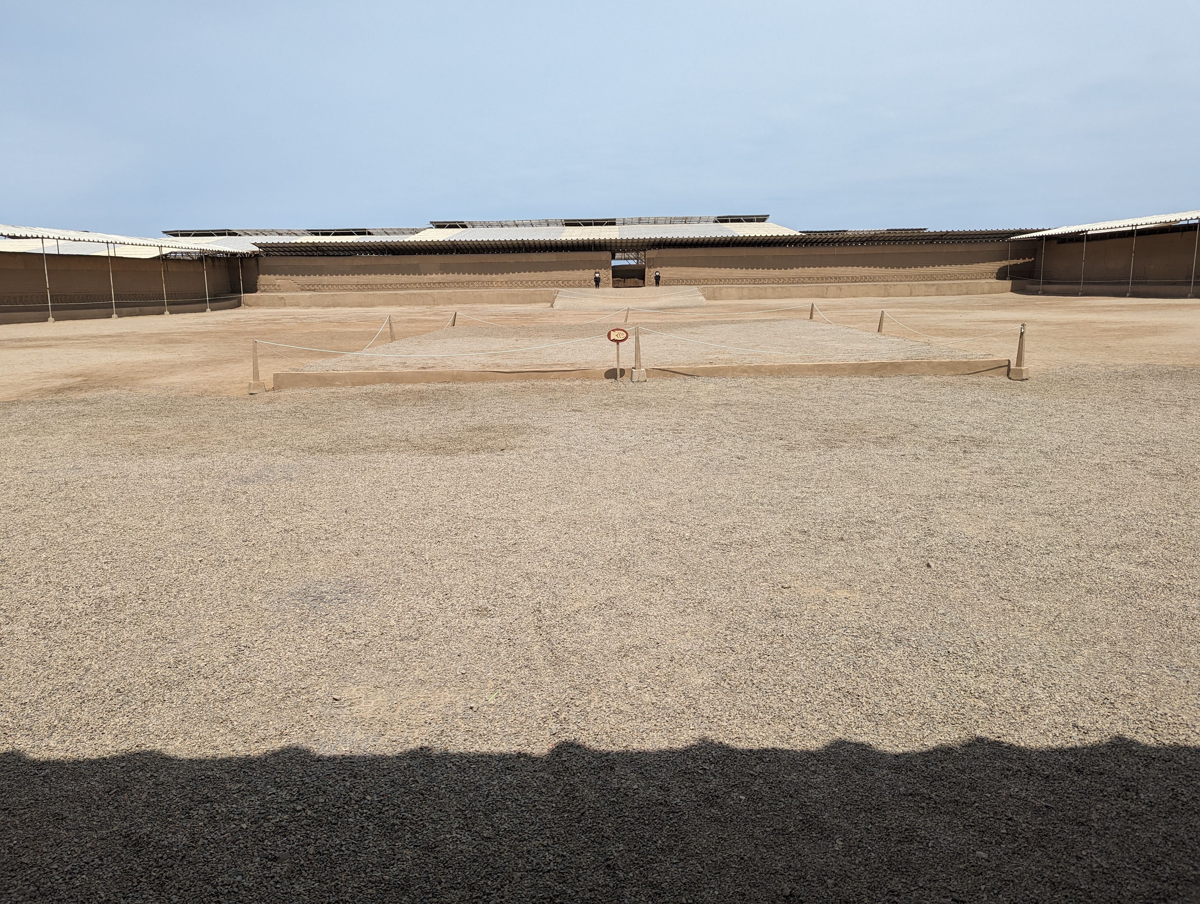 A heavily restored courtyard, one of the few bits of Chan Chan ready for visitors.