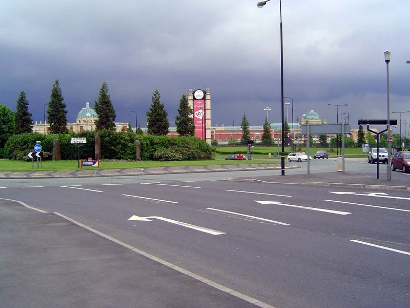 But the game's not over, at least not for Peel Properties. One of its more garish undertakings is Trafford Park Center, Manchester's biggest