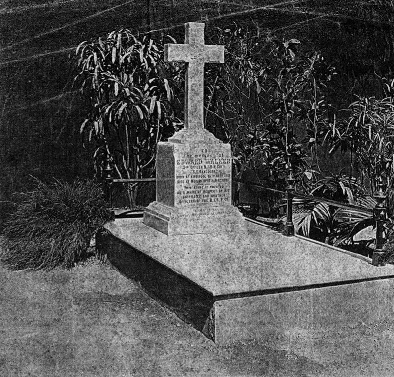 Here's the monument as built. The photo was kindly sent February, 2016 by a great great nephew.