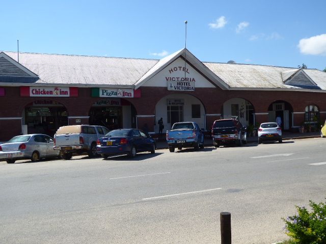 A hotel on the main street sticks with the city's old name.