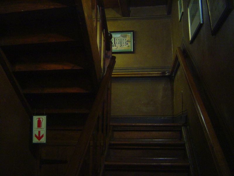 The main staircase isn't for the frail.