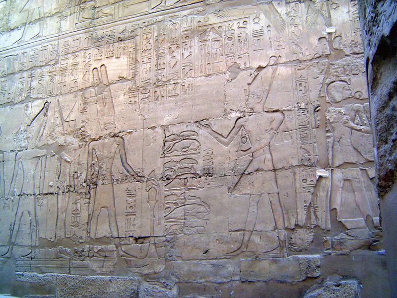 The walls of the hall have similar imagery.