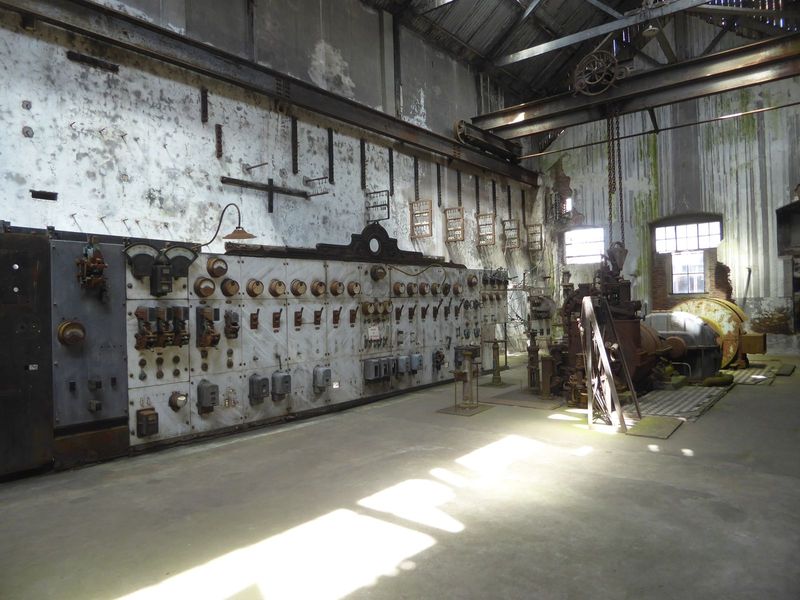 The electrical control room.