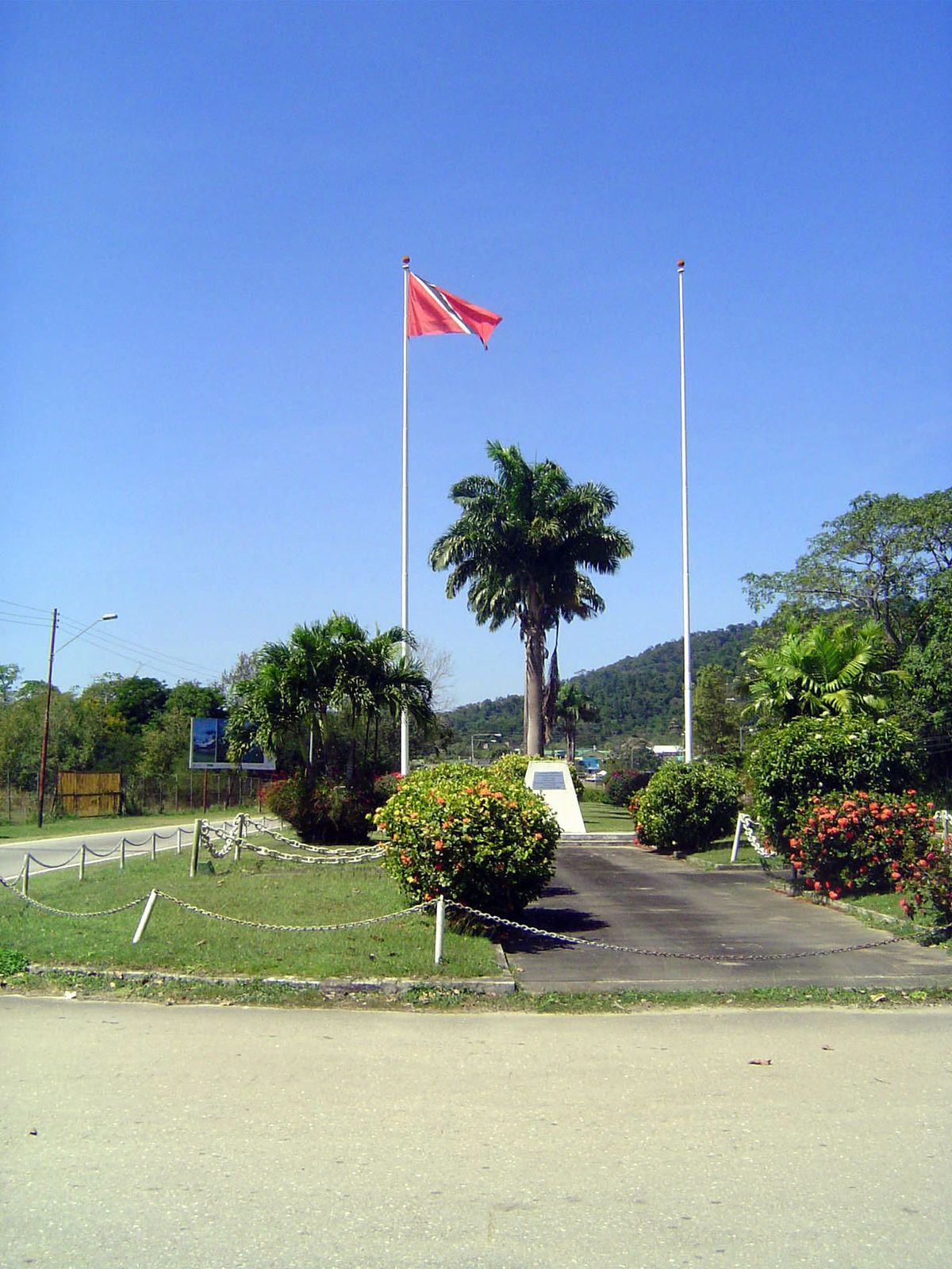 Former entrance to the base.