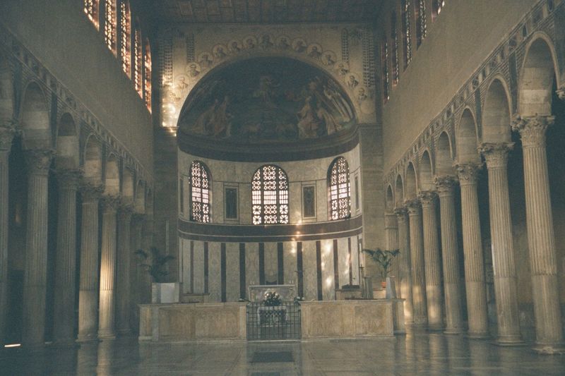 Inside, the building appears much like those of the Roman Forum once did.
