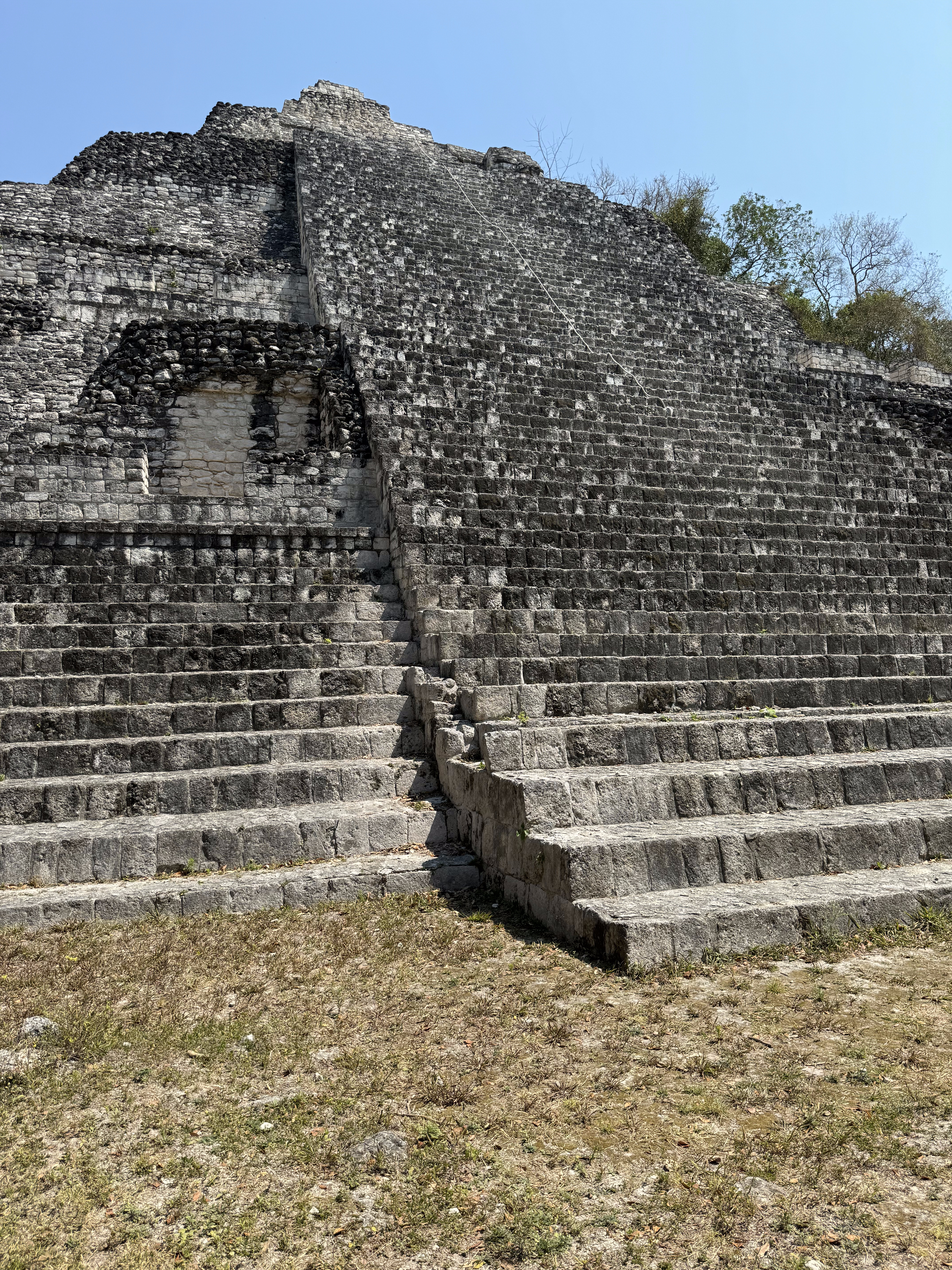 Structure 9 is Becan's highest pyramid, but before you run up let me say that the steps were in ruins when Ruppert and Denison saw them in 1