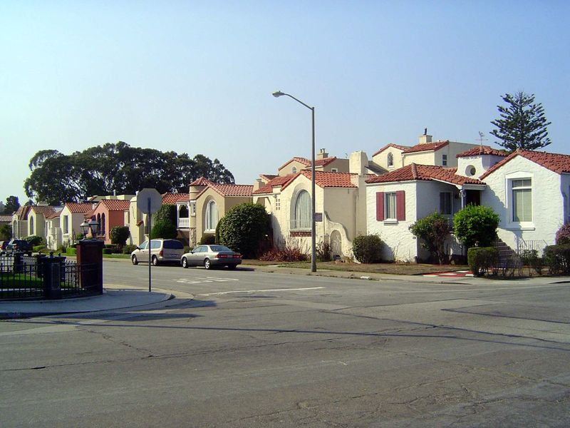 One more view, this time from Ocean Avenue, with picture windows looking at the street.