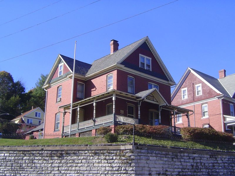 On the other side of Spring Creek, a large but simpler home remains in good shape.