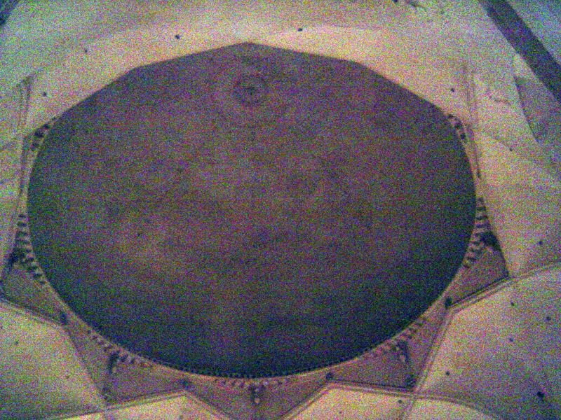 The dome of the Gol Gomboz has excited the interest of architectural historians for a long time. Here's Fergusson II, 274: "On the platform 