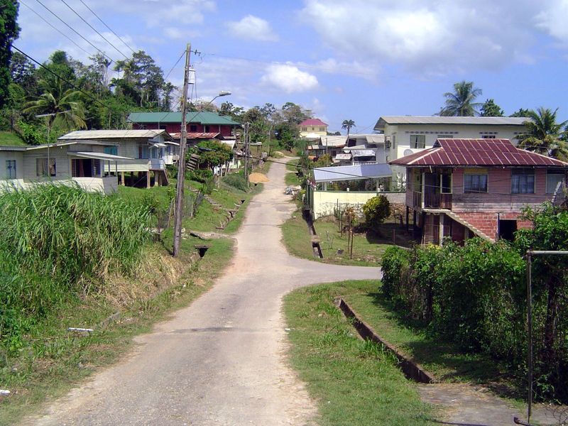 One of hundreds of small settlements on the island. This is Jacob Settlement, west of Siparia.