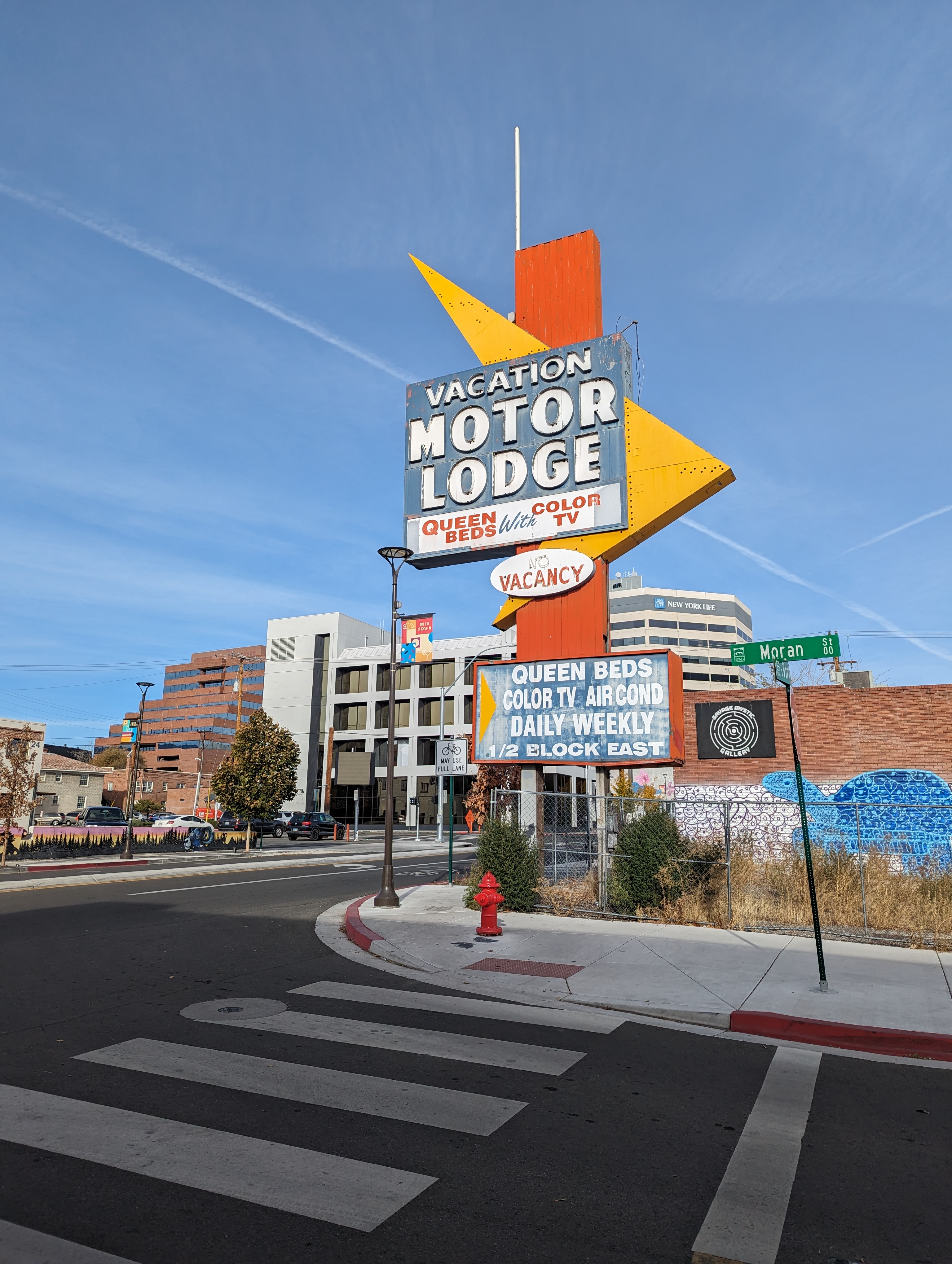 From that vintage: a downtown hotel sign.