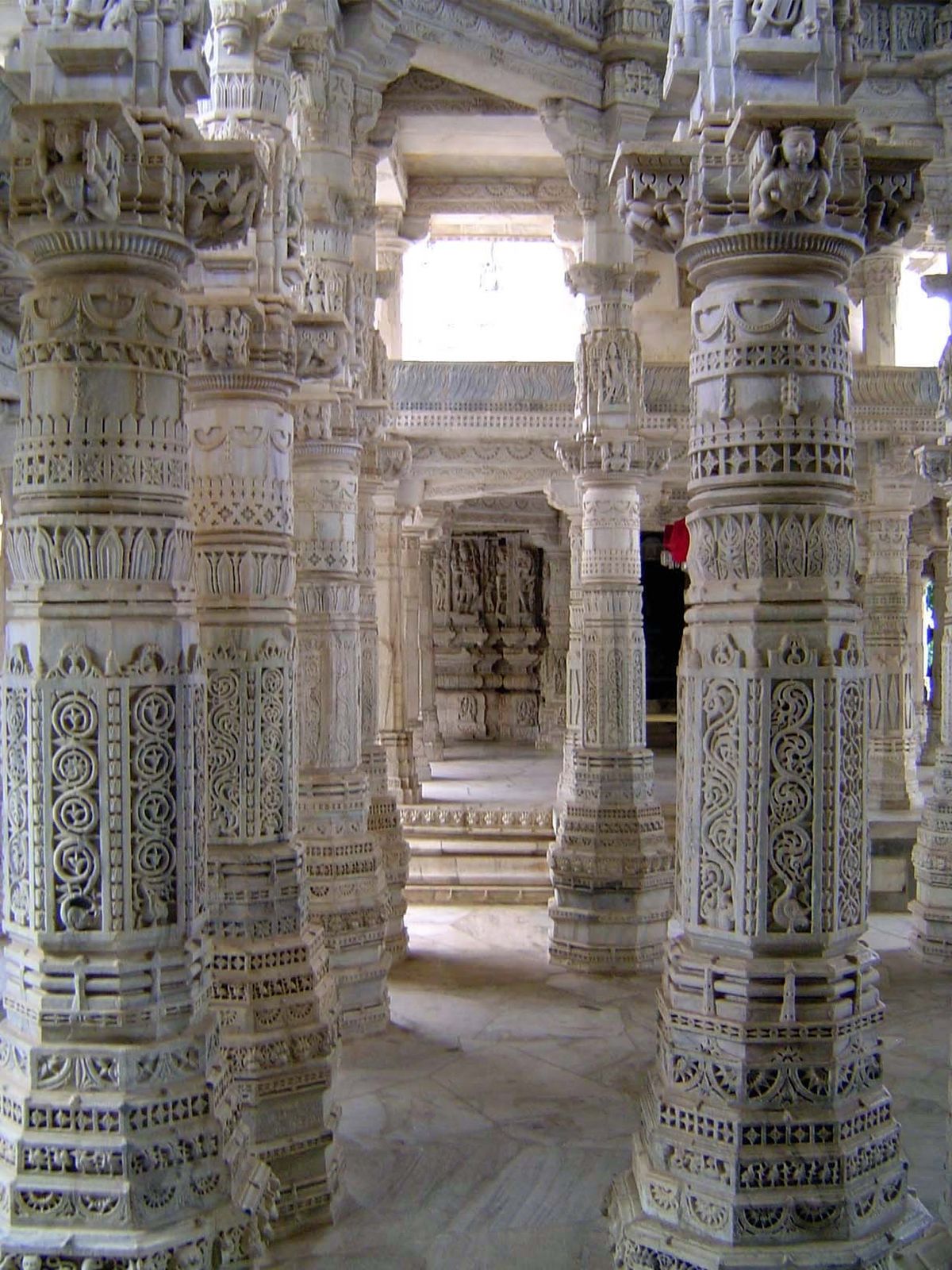 Each of the hundreds of columns—they are stacked drums rather than single stones—is unique.