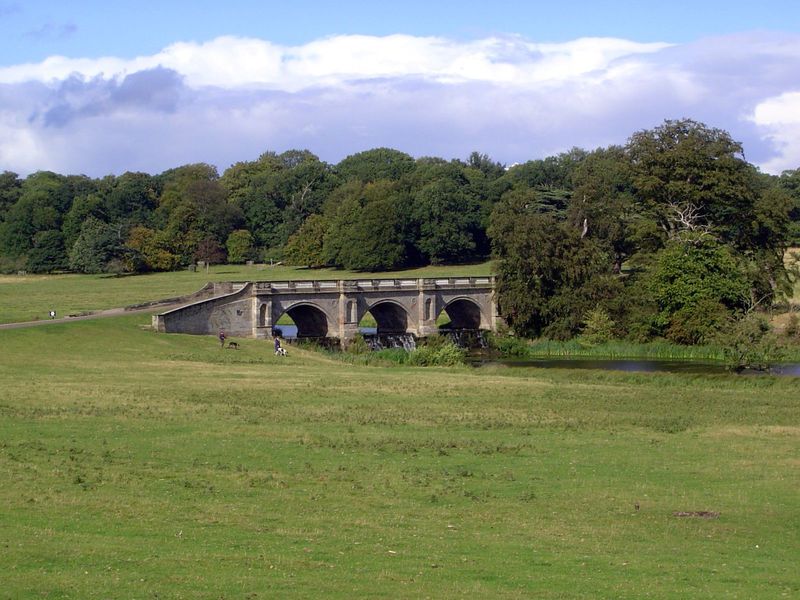 The forbidden entrance would have brought us over this bridge, another Adam contribution and a reminder of Roman gravitas. The landscaping w
