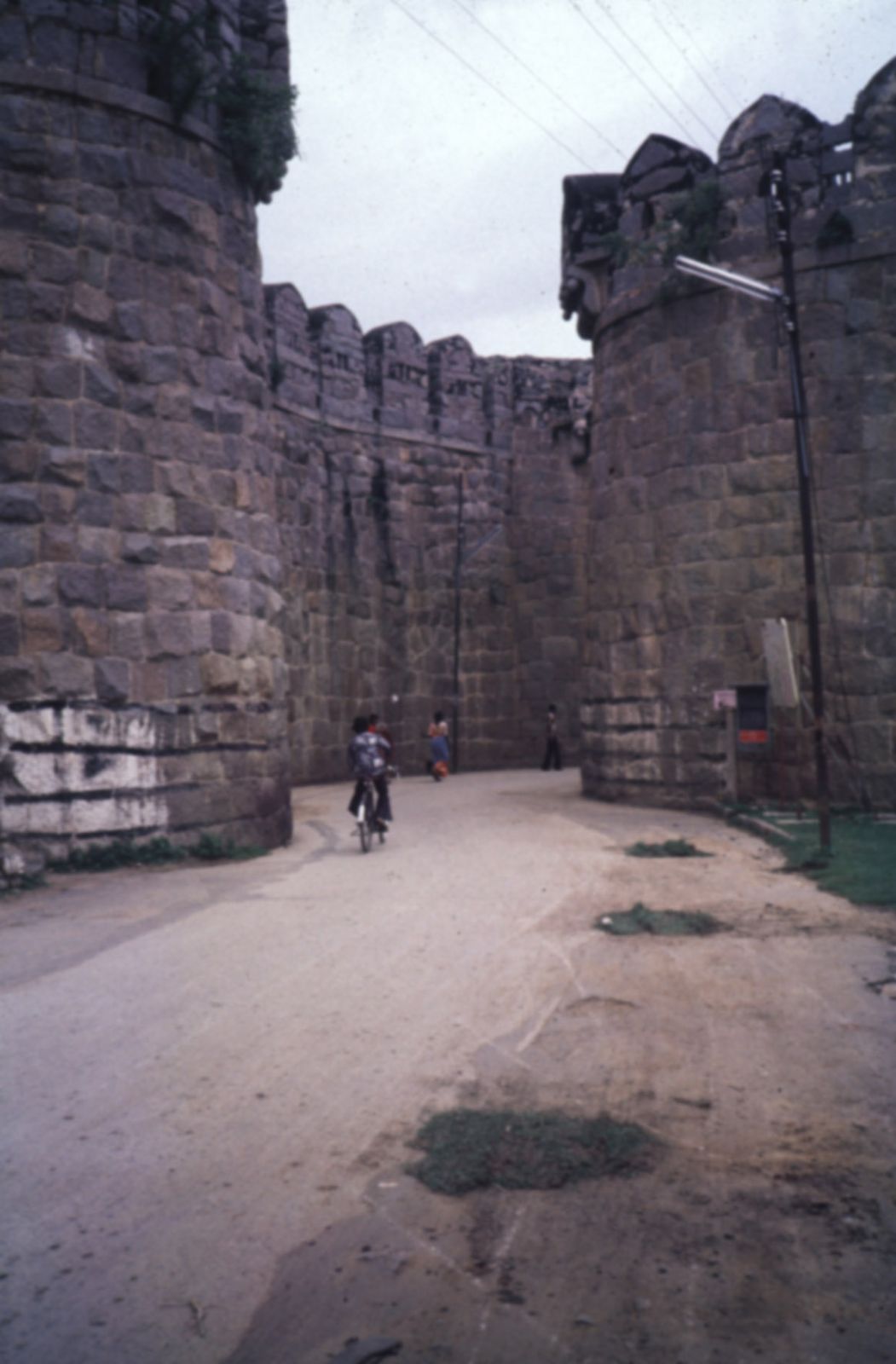 West of town, this is the Fateh Darwaza or "victory gate," one of nine originally in the 3-mile circuit of walls. This is the one that the t