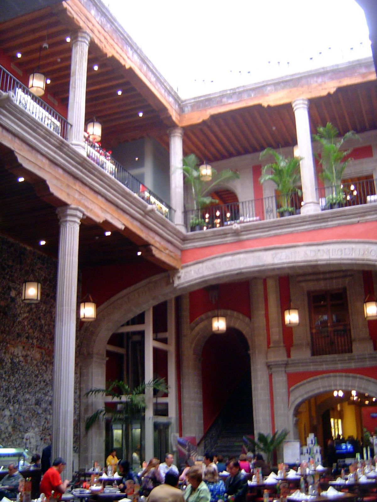 The courtyard.