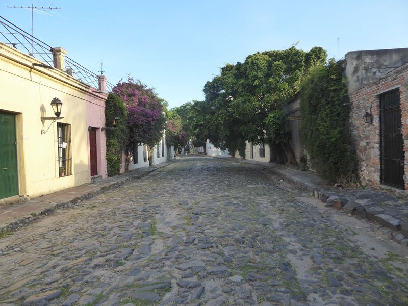 Is the street Portuguese or Spanish? If you're not sure, you haven't been paying attention.

Free advice: don't wear high heels.
