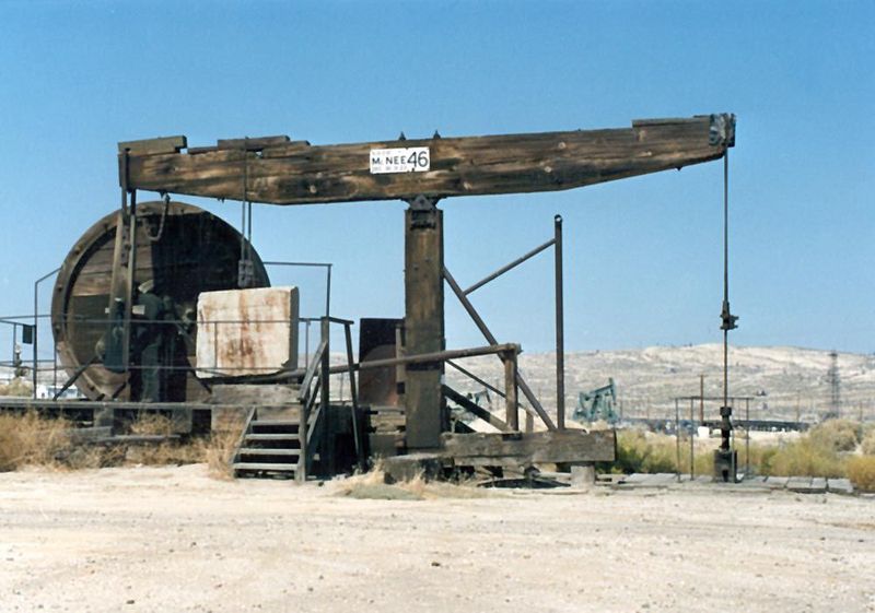 For many years, both derricks and pumps survived as companions. Then, for a period, the old pumps survived minus the derricks. Even the old 