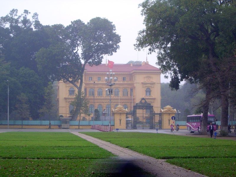 Another bit of classicism: the palace of the governor of French Indochina, now Vietnam's Presidential Palace. This was another product from 