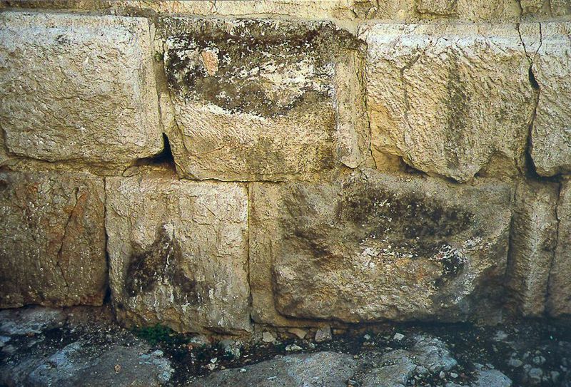 There isn't much of the Old City that's really old, at least by Biblical standards, but the base of David's tower comes close, with Herodian