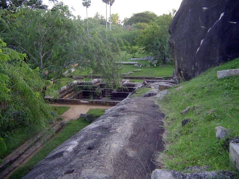 There's a lot more to Anuradhapura than brick mountains. Here, for example, is a pond in what has been called a royal pleasure garden.