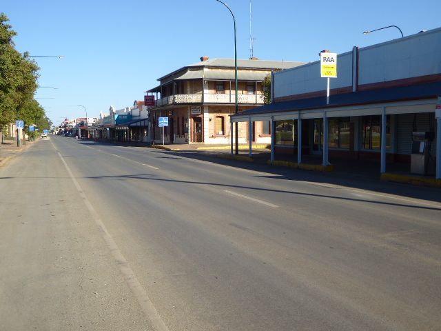 Peterborough itself is pretty quiet, with its population down from 3,500 to 2,500. H.F. Peters opened a store here in 1878, three years befo