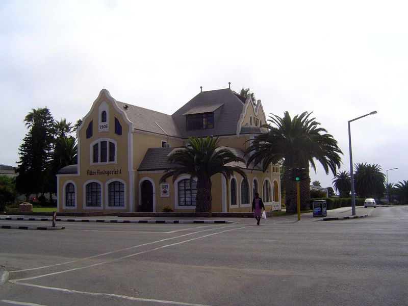The Altes Amtsgericht or old magistrate's court, designed as a school but completed as a courthouse. Later a hostel, since 1976 it has house