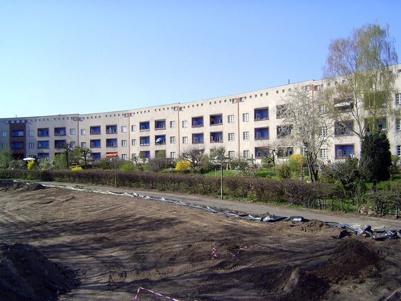The interior, with private gardens, was being renovated in 2011.