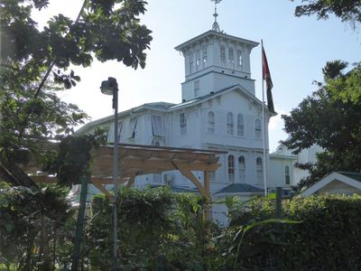 This is the prime minister's house. It's on High Street about midway between St. George's Cathedral and the ocean and was originally a priva