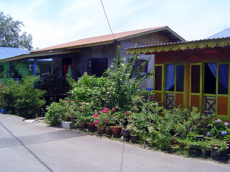 Here's an exception: some villagers on higher land are free to indulge their inner gardener.