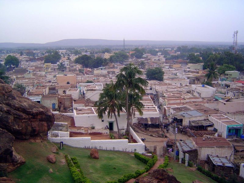 The lawn indicates a site protected by the Archaeological Survey of India.