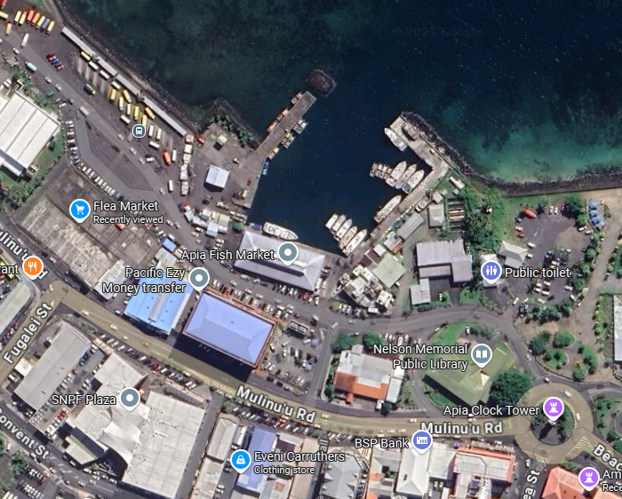 We'll walk out to the end of that wharf.