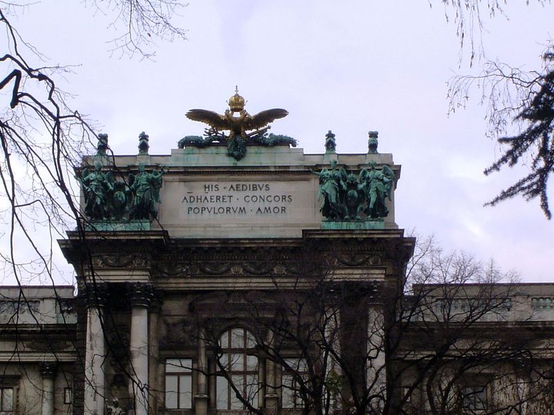 Loosely, something like "The collective love of the people sustains these buildings."