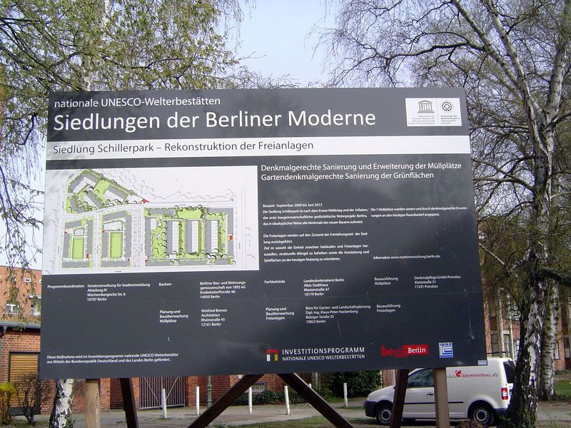 Number five on our tour: Schillerpark settlement, designed in part by Taut.