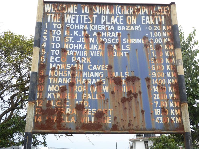 Lots of places advertise sunny weather; not Cherra. The rust seems appropriate.