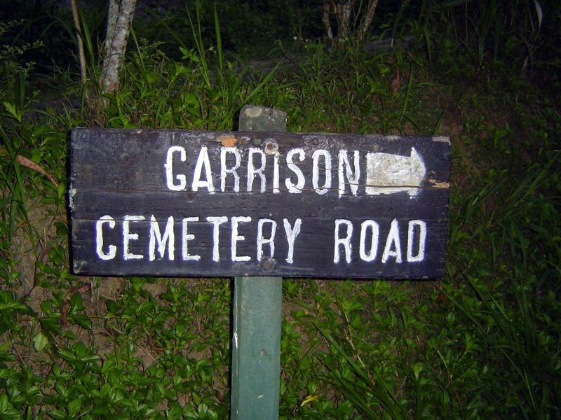 We begin with the Garrison Cemetery, established in 1822.
