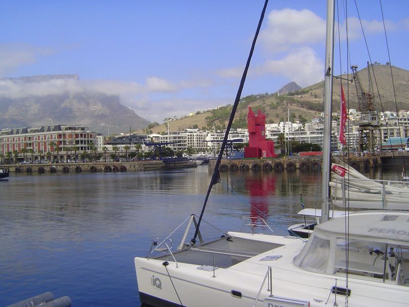 The opening into the Marina. "Hands Up!"