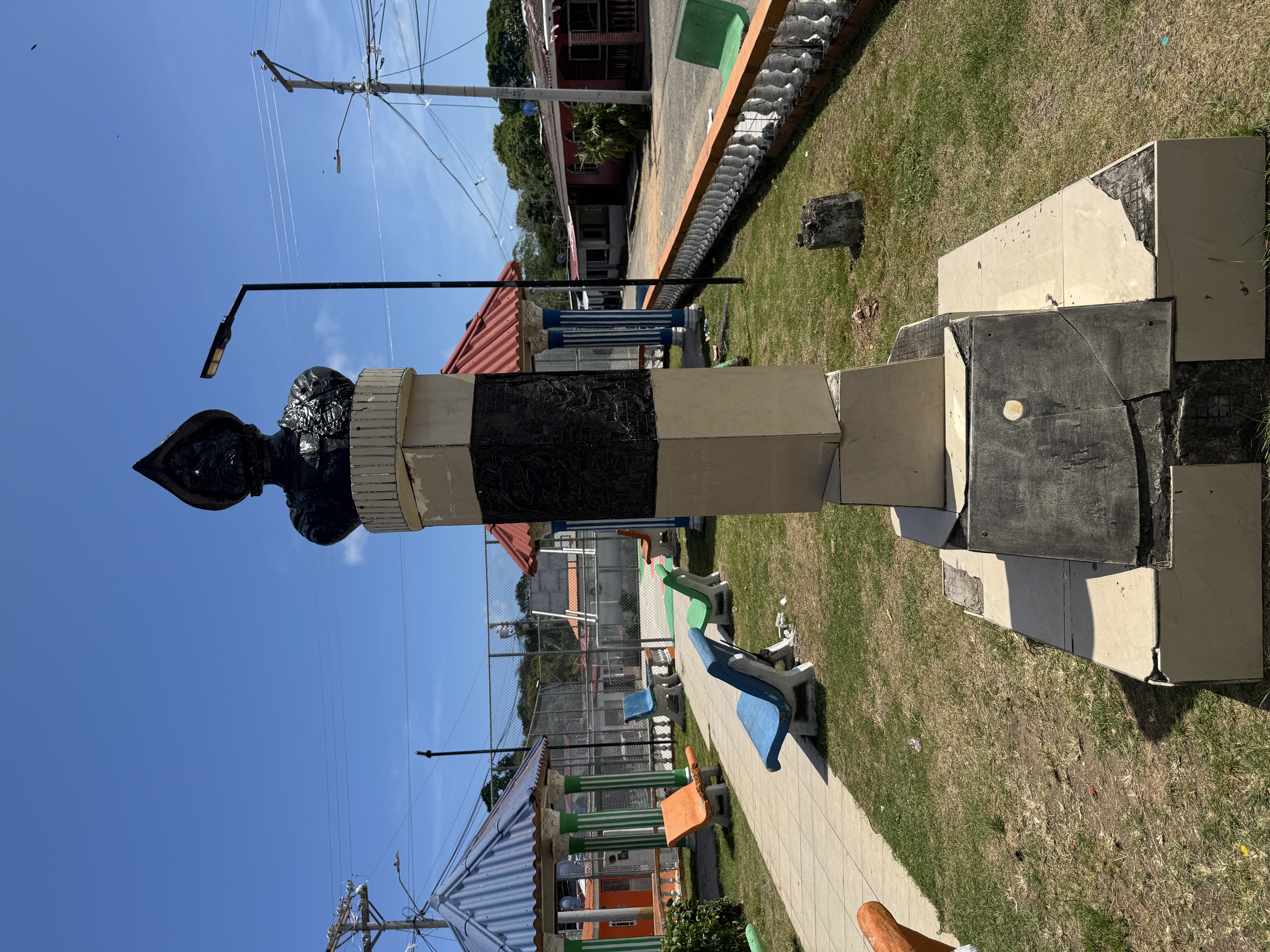 The park has a bust of Balboa.  He was never here--he crossed the isthmus farther south--but he remains a hero in Panama.  Of course a few y