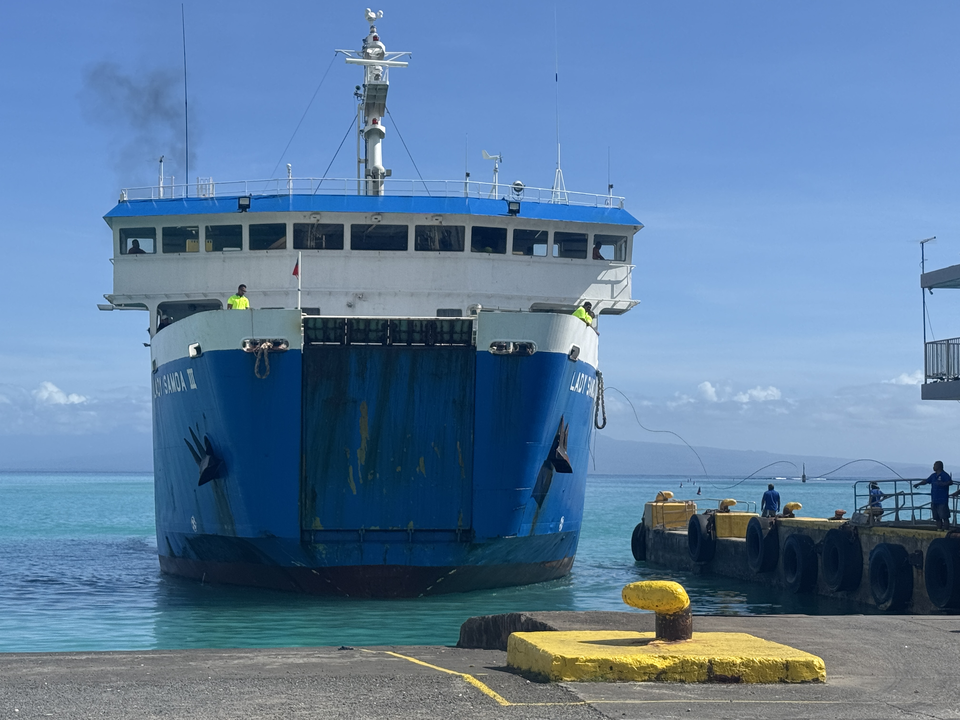 How about tourists?  They arrive by this ferry.