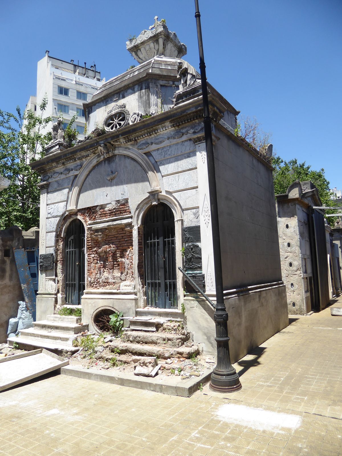 Some of the tombs—there are about 5,000 vaults in all—are in poor shape.