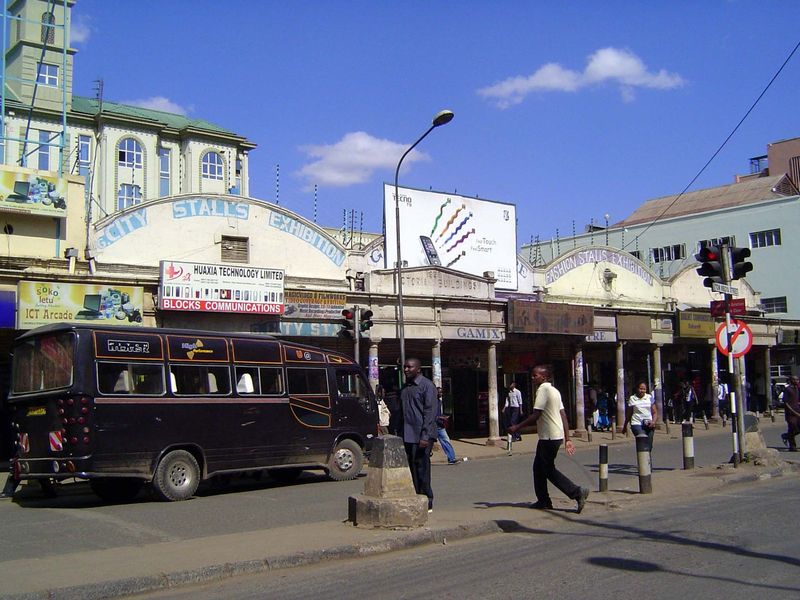 Bits of the old shopping districts survive, too, shabby but intact.