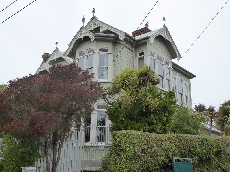 A few fine old houses survive farther up the hills.
